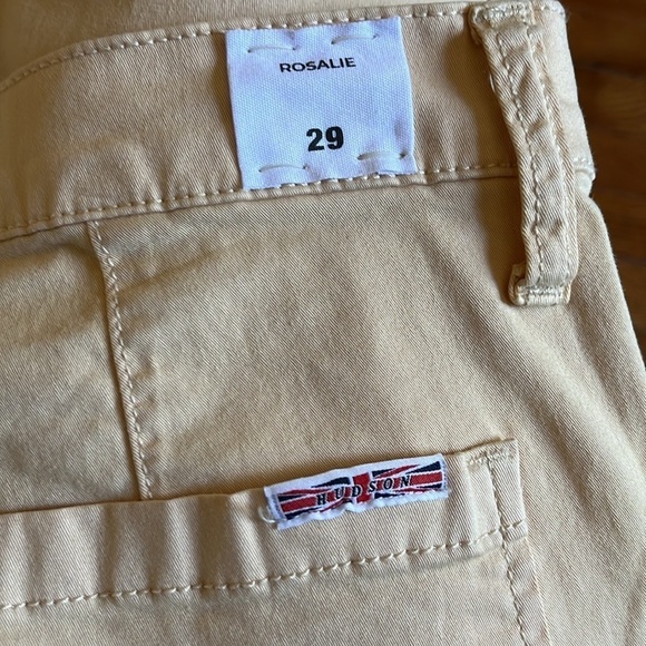 Hudson | Rosalie Bleached Sand High-Rise Wide Leg Cropped Cargo Pant Size 29/8 - Picture 7 of 12